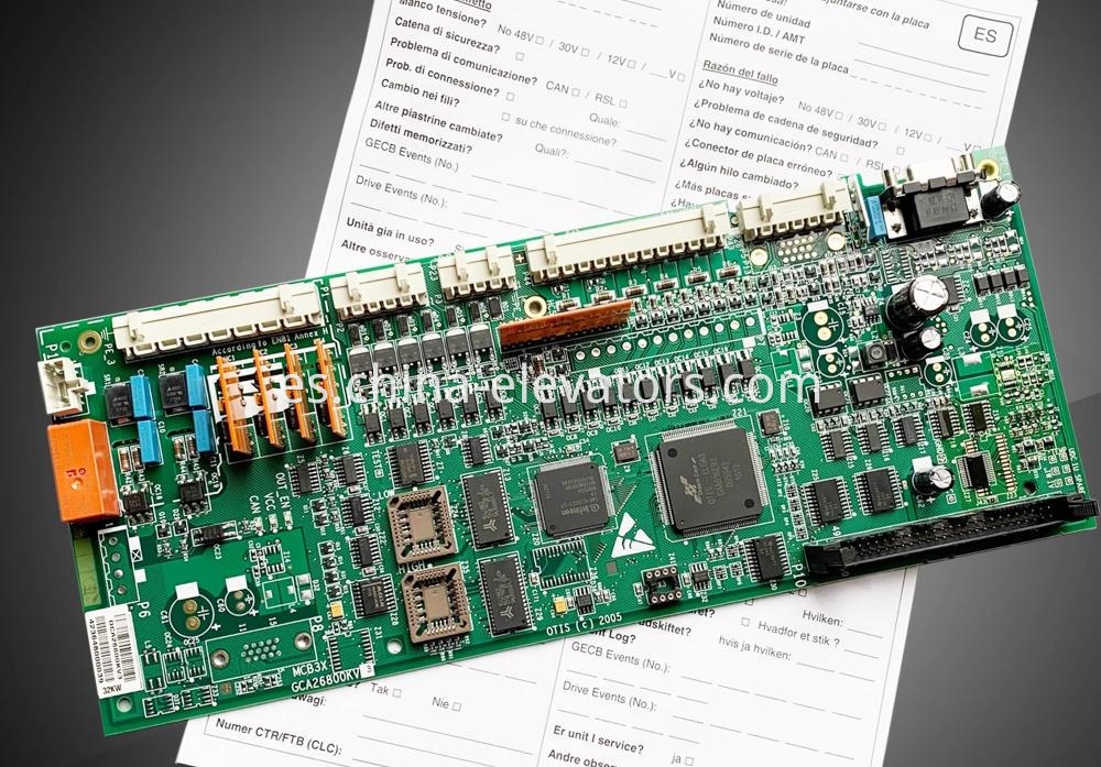 Placa inversor MCB3X GCA26800KV3 OVF20CR para ascensores OTIS GCA26800KV3 OVF20CR Inverter MCB3X Board for OTIS Elevators